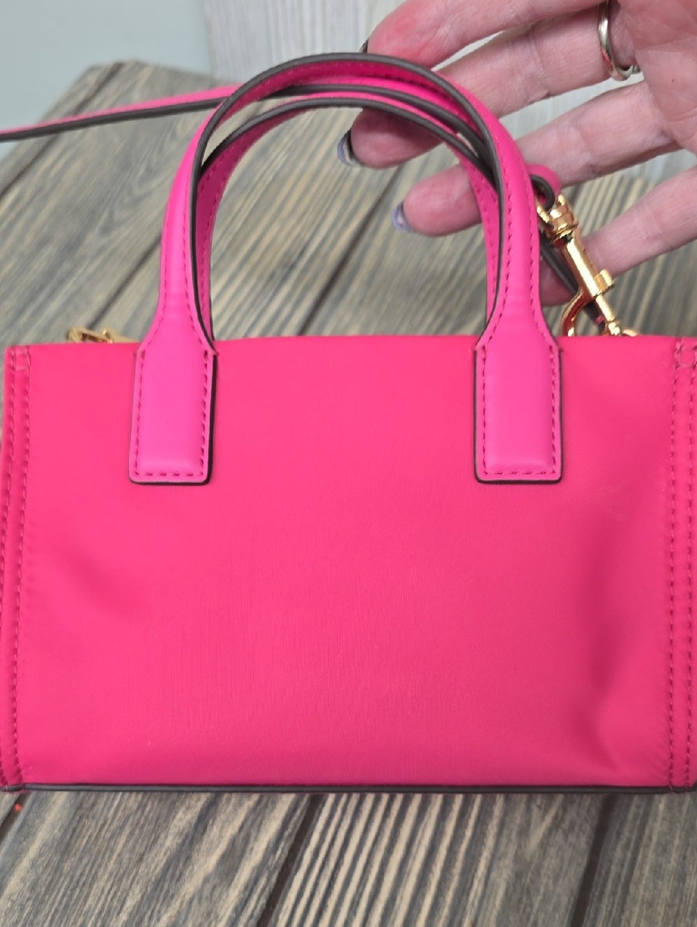 NEW Tory Burch Vibrant Pink Mini Ella Bag NWOT - Picture 6 of 8